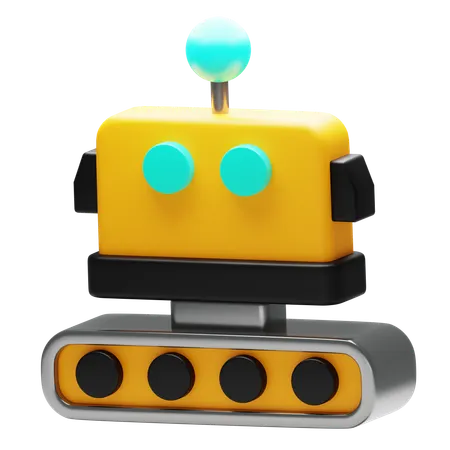 Robot Train  3D Icon
