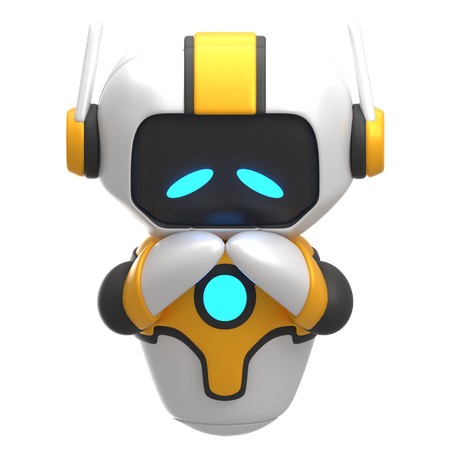 Robot triste  3D Icon