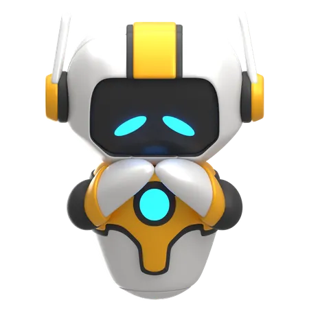 Robot triste  3D Icon