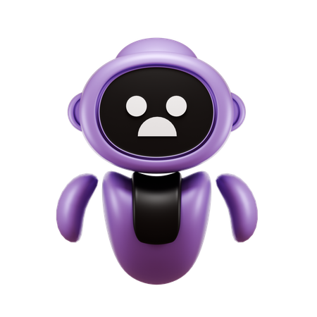 Robot triste  3D Icon