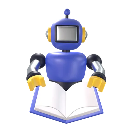 Robot Tutor Education 3 D Icon Render 3D Icon