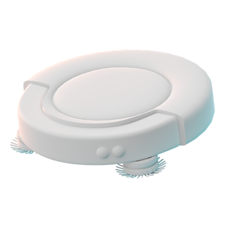 Robot Vacuum Cleaner  3D Icon