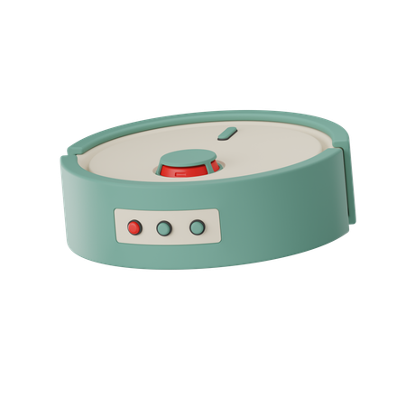 Robot Vacuum Cleaner  3D Icon