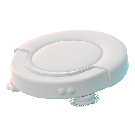 Robot Vacuum Cleaner  3D Icon