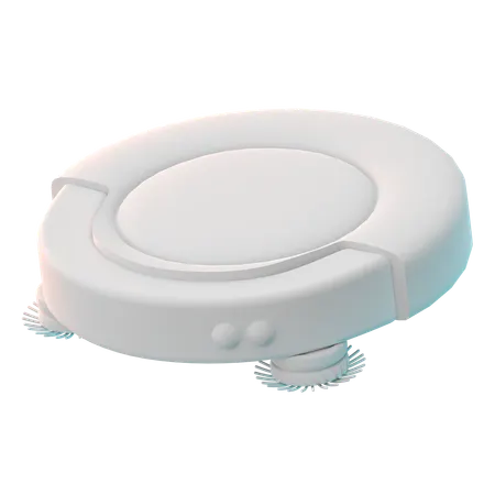 Robot Vacuum Cleaner  3D Icon
