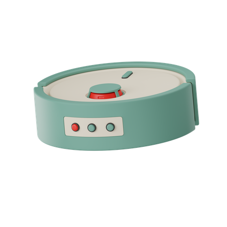 Robot Vacuum Cleaner  3D Icon