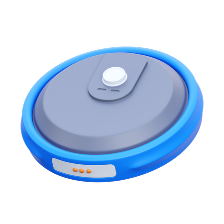 Robot Vacuum Cleaner  3D Icon