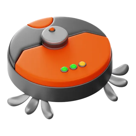 Robot Vacuum Cleaner  3D Icon