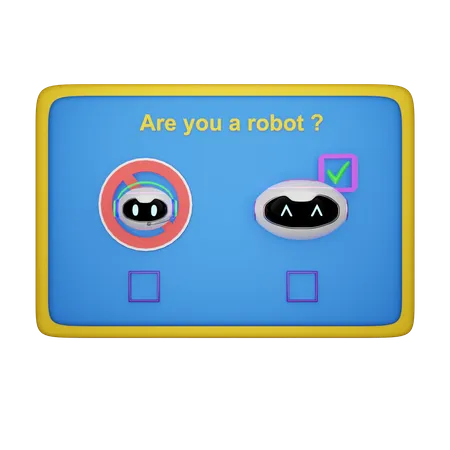 Vérification des robots  3D Icon