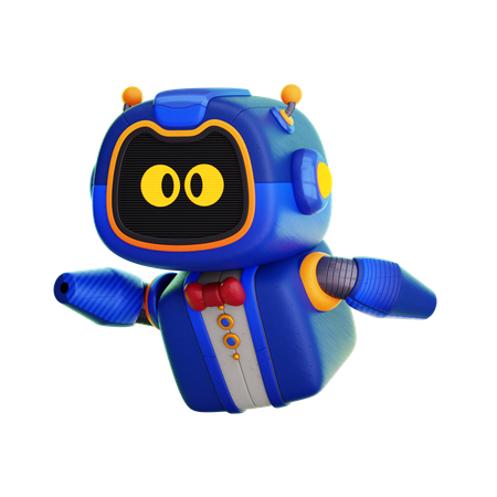 Robot volando  3D Icon