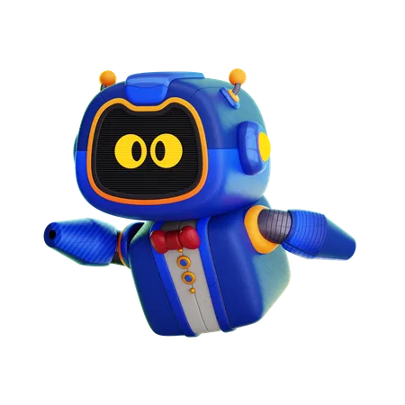 Robot volando  3D Icon