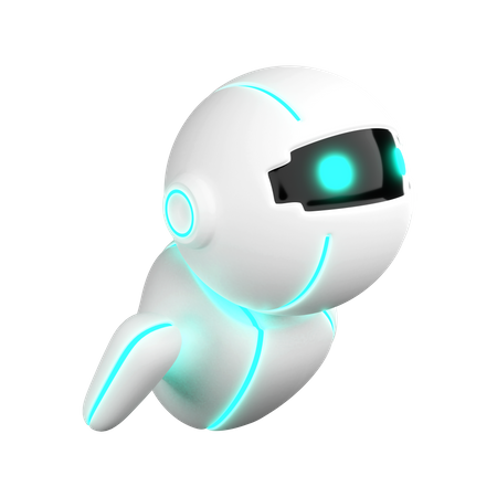 Robot volando  3D Icon
