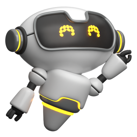 Robot volant  3D Icon