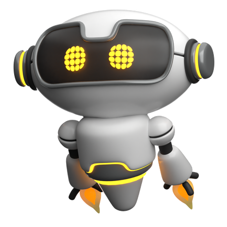 Robot volant  3D Icon