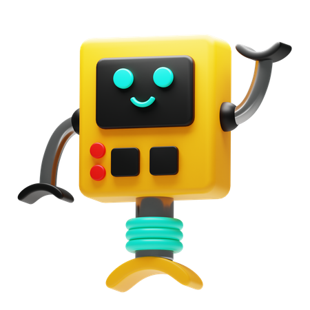 Robot Waiter  3D Icon