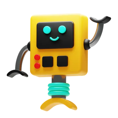 Robot Waiter  3D Icon