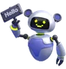 Robot with Hello Board