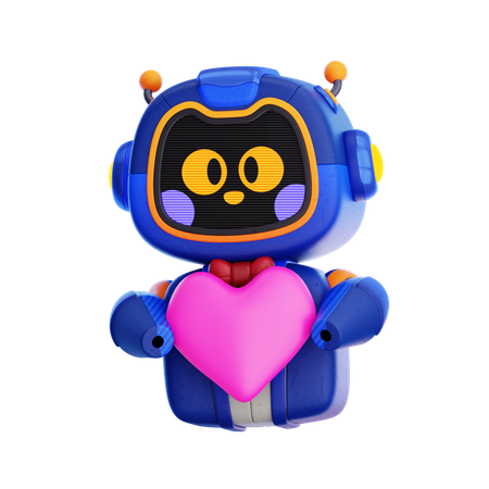 Robot With Love  3D Icon