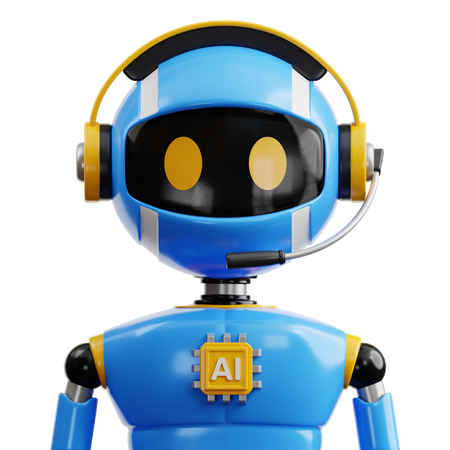 Roboterassistent  3D Icon