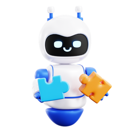 Roboter-Puzzle  3D Icon