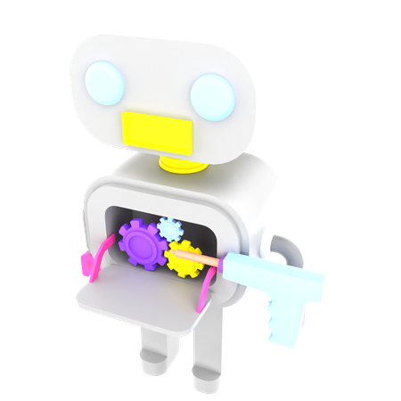 Roboterservice  3D Icon