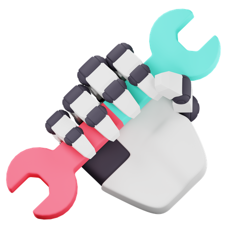 Roboterservice  3D Icon