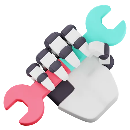 Roboterservice  3D Icon