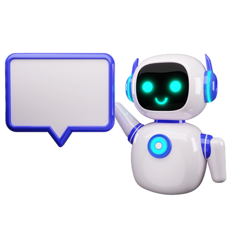 Robotergespräch  3D Icon