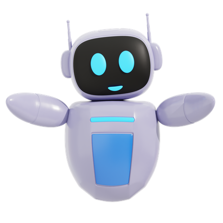 Roboterumarmung  3D Illustration