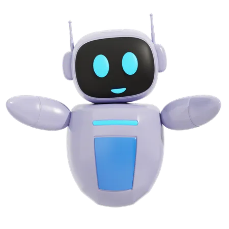 Roboterumarmung  3D Illustration