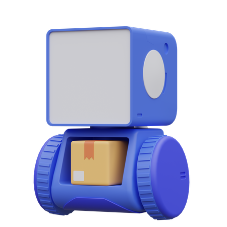 Roboter-Lieferung  3D Icon