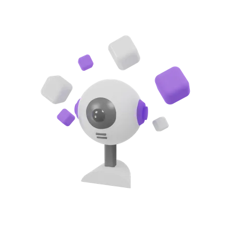 Roboter Webcam VR 3 D Digitale Illustration Fur Ihr Projekt Exklusiv Bei Iconscout 3D Illustration
