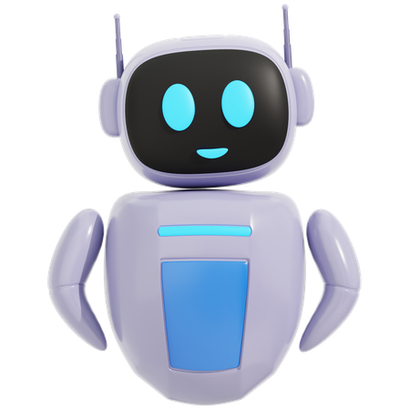 Roboter zuversichtlich  3D Icon