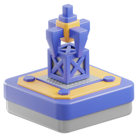 Roboterarm  3D Icon