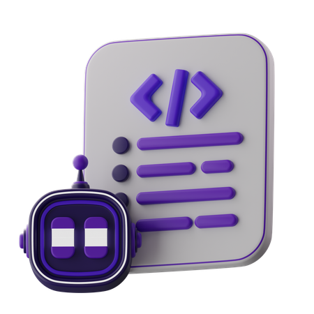 Robotercode  3D Icon