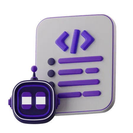 Robotercode  3D Icon