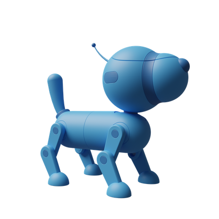 Roboterhund  3D Illustration