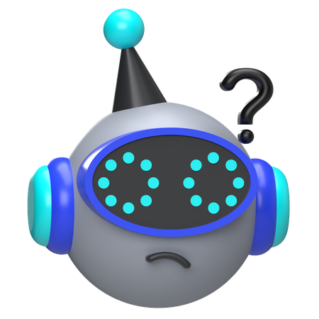 Roboterkopf  3D Icon