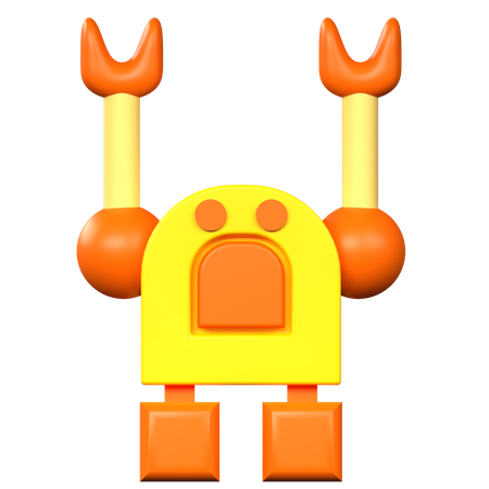 Roboterspielzeug  3D Icon