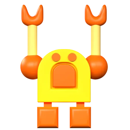 Roboterspielzeug  3D Icon