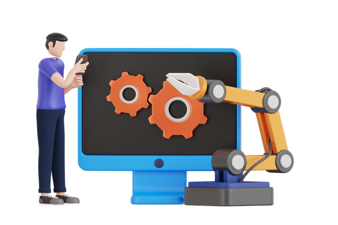 Robotic Arm  3D Icon