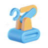 3d robotic arm emoji