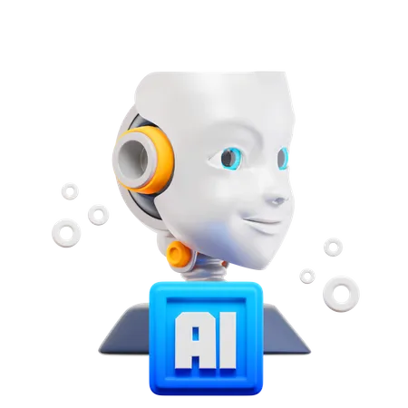 Robotic Artificial Intellegence  3D Icon