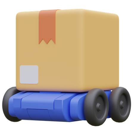 Robotic Delivery  3D Icon