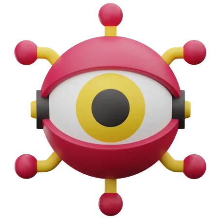 Robotic Eye  3D Icon