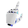 3d robotic hand emoji
