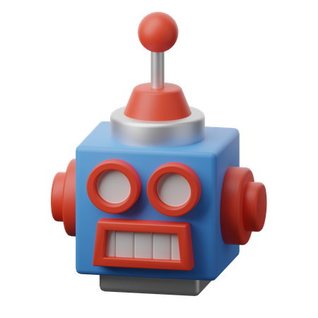 Robotic Head  3D Icon