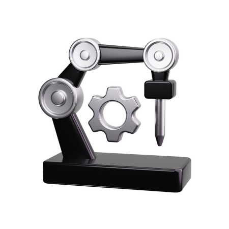 Robotic Management  3D Icon