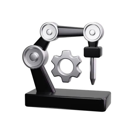 Robotic Management  3D Icon