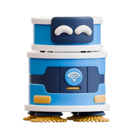 Robotic Vacuum Cleaner  3D Icon